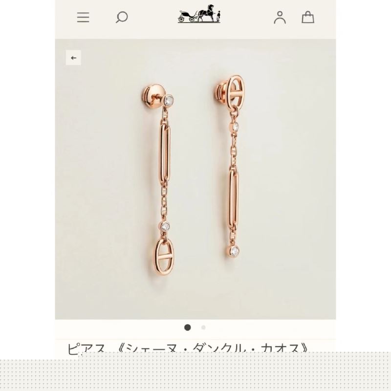 H**mes earrings